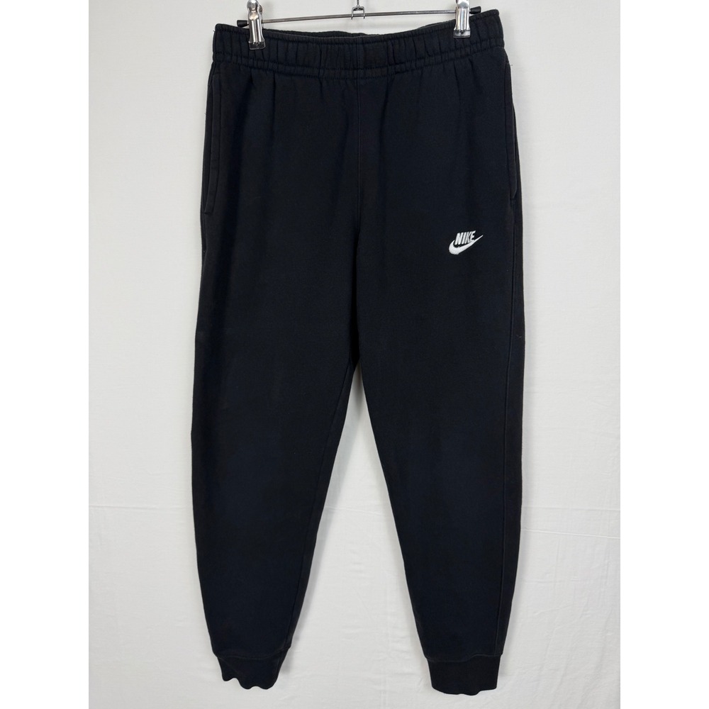 Nike Sportswear Club Fleece Joggers Mens Small Black Tapered Sweatpants